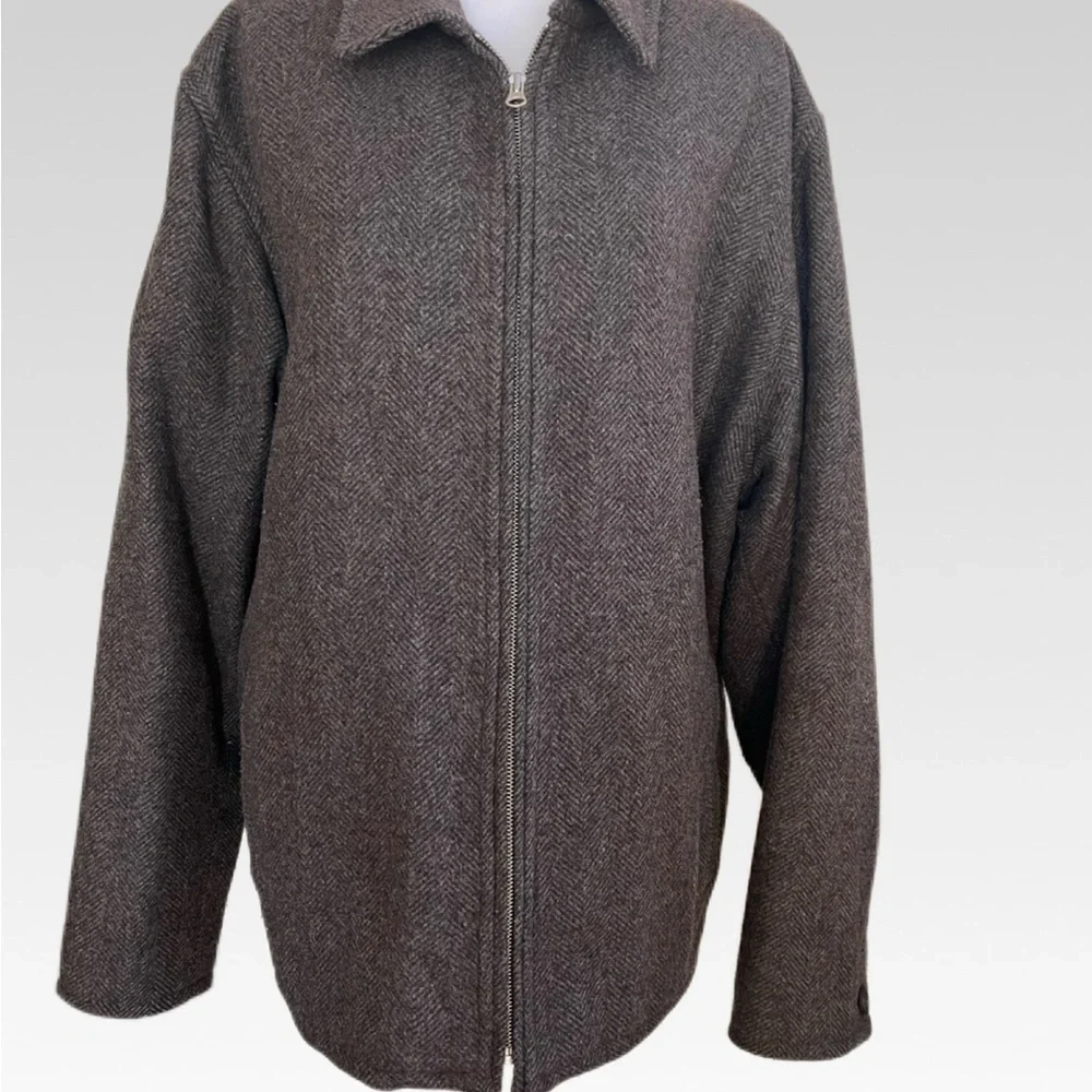 GAP Men's Zip-Up Brown jacket size L